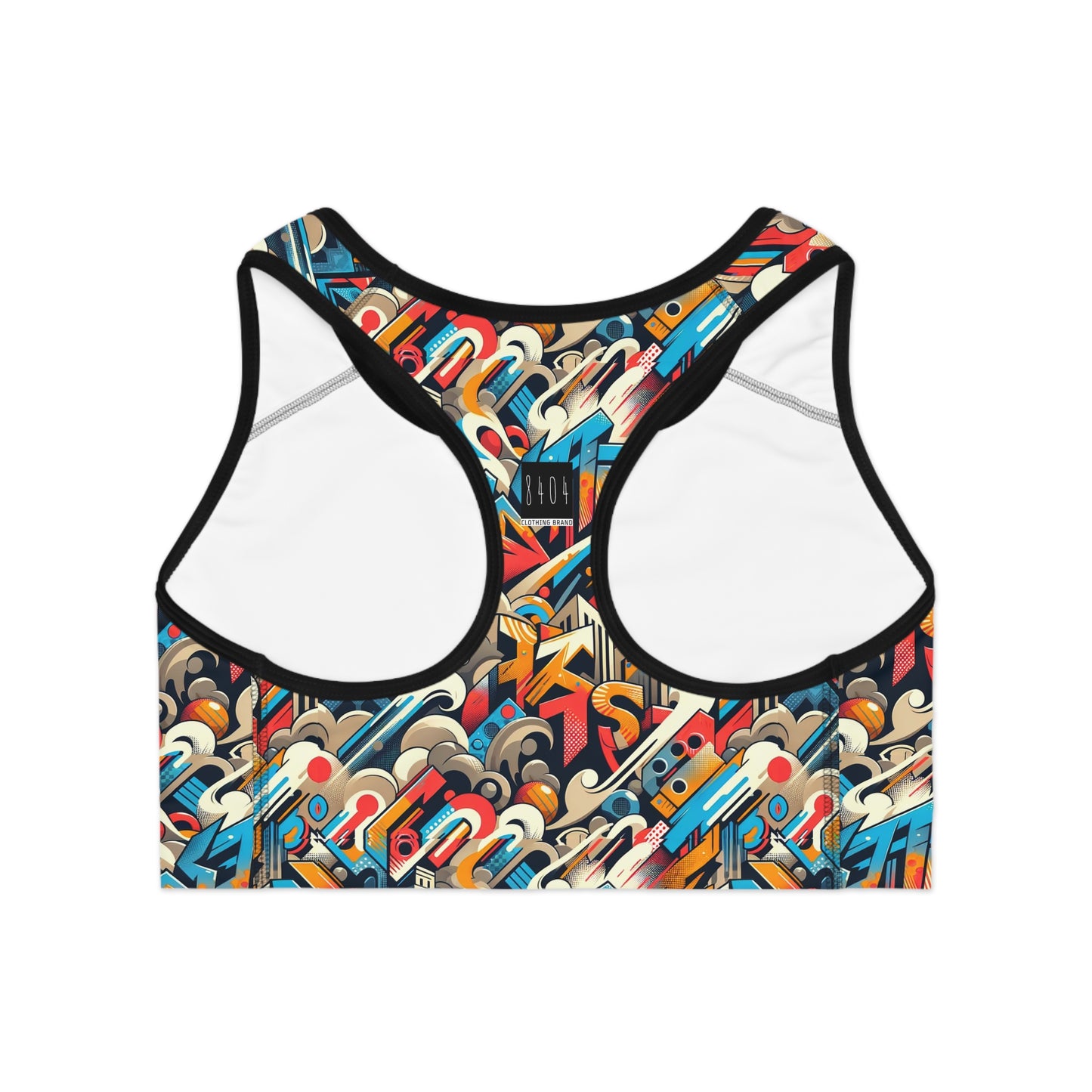Neo-Traditional Street Art Modern Street Art Fusion Sports Bra - 8404 Design-44