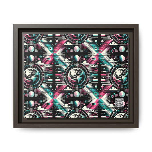 Digital Artistry Digital-native Streetwear Matte Canvas, Framed (multi-color) - 8404 Design-62 B
