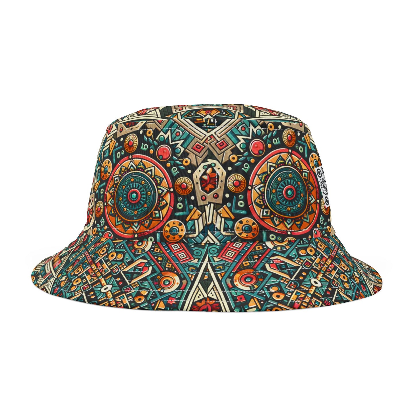 Cultural Fusion Tech Blend of Cultural Heritage With Tech-Inspired Elements Bucket Hat - 8404 Design-74