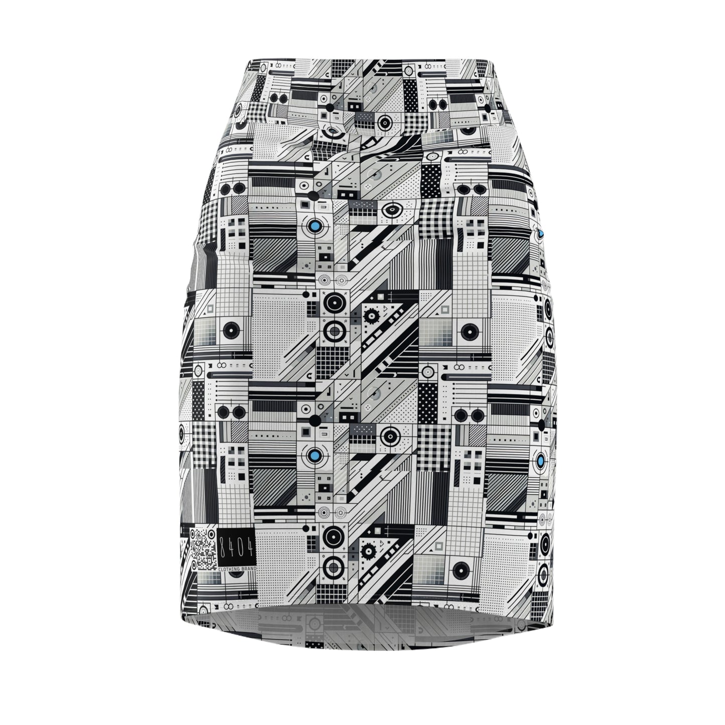 Digital Minimalism Minimalist Tech Women's Pencil Skirt - 8404 Design-52