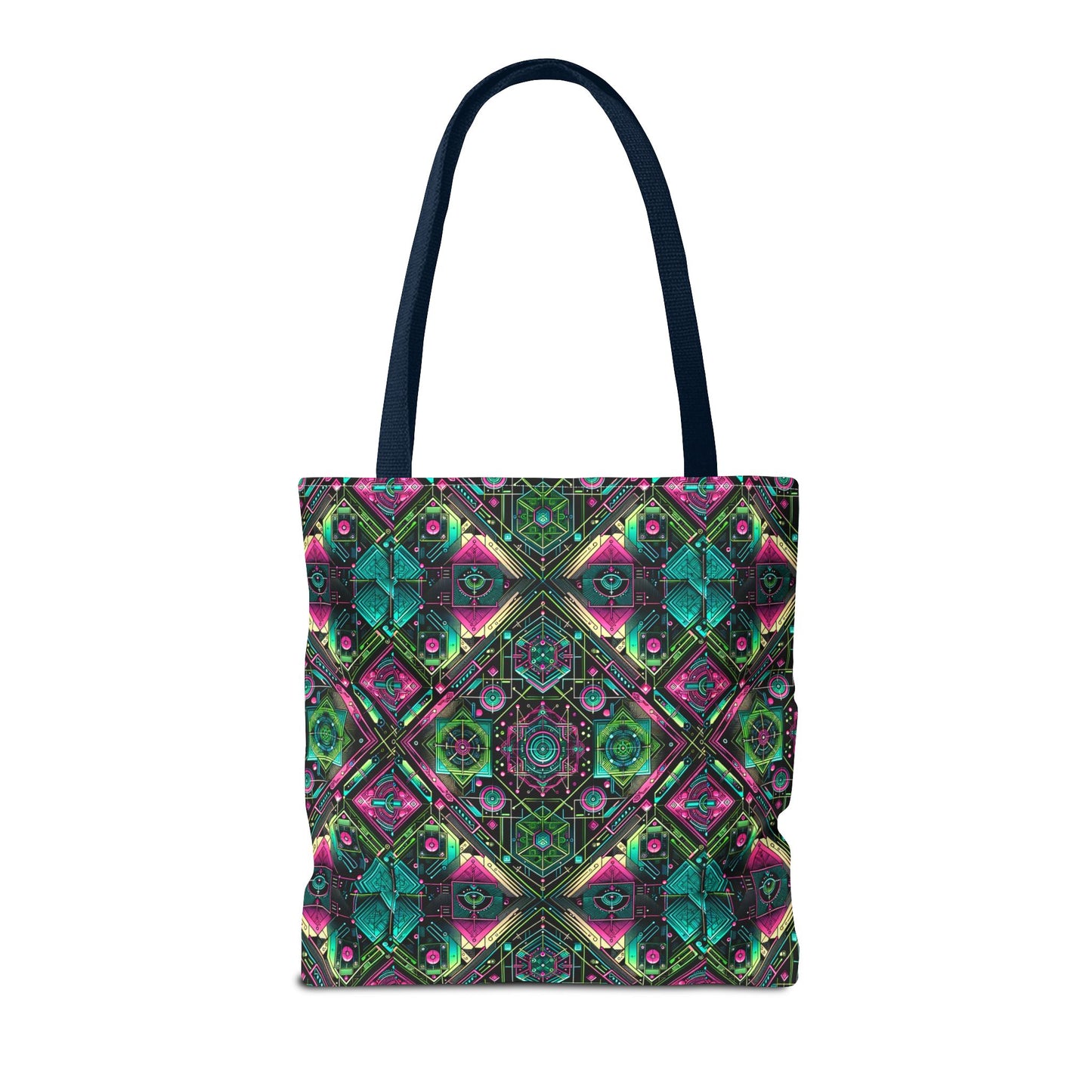 Tech-Infused Graphics Tech-Forward Streetwear Tote Bag - 8404 Design-45