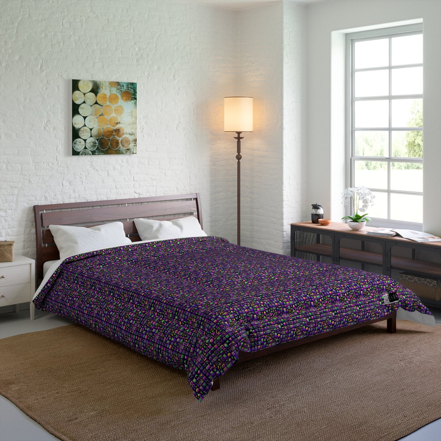 Digital Nostalgia Remix Modern Vintage Fusion Comforter - 8404 Design-49