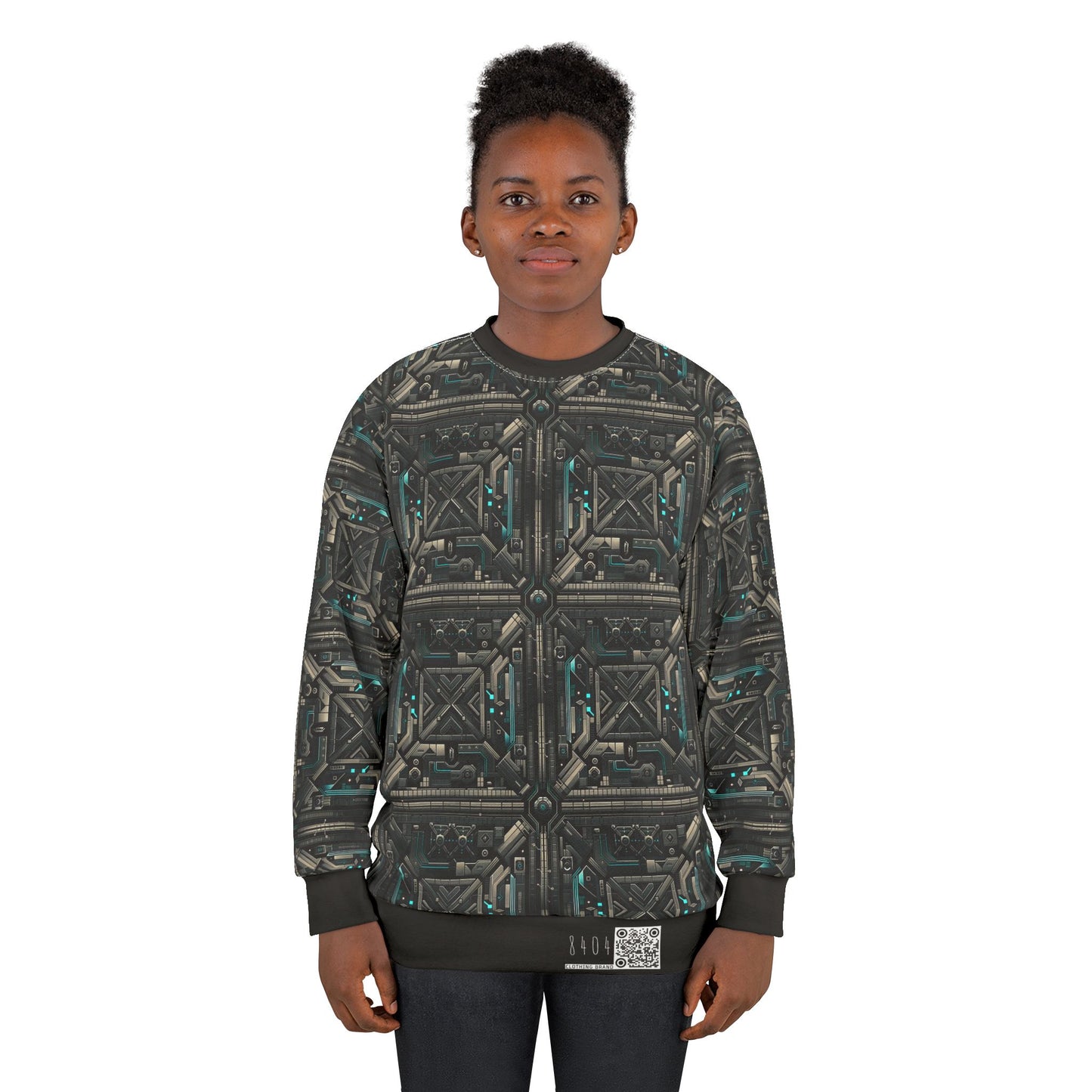 Tech Noir Futuristic Tech Aesthetic with a Dark Twist Sweatshirt - 8404 Design-59