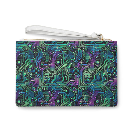 Tech-Infused Neon Tech-Forward Streetwear Clutch Bag - 8404 Design-66