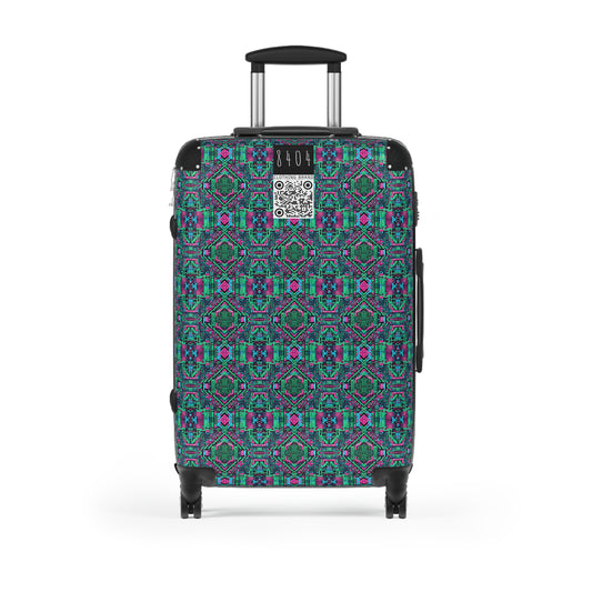 Digital Glitch Vibes Tech-Inspired Streetwear Suitcase - 8404 Design-71