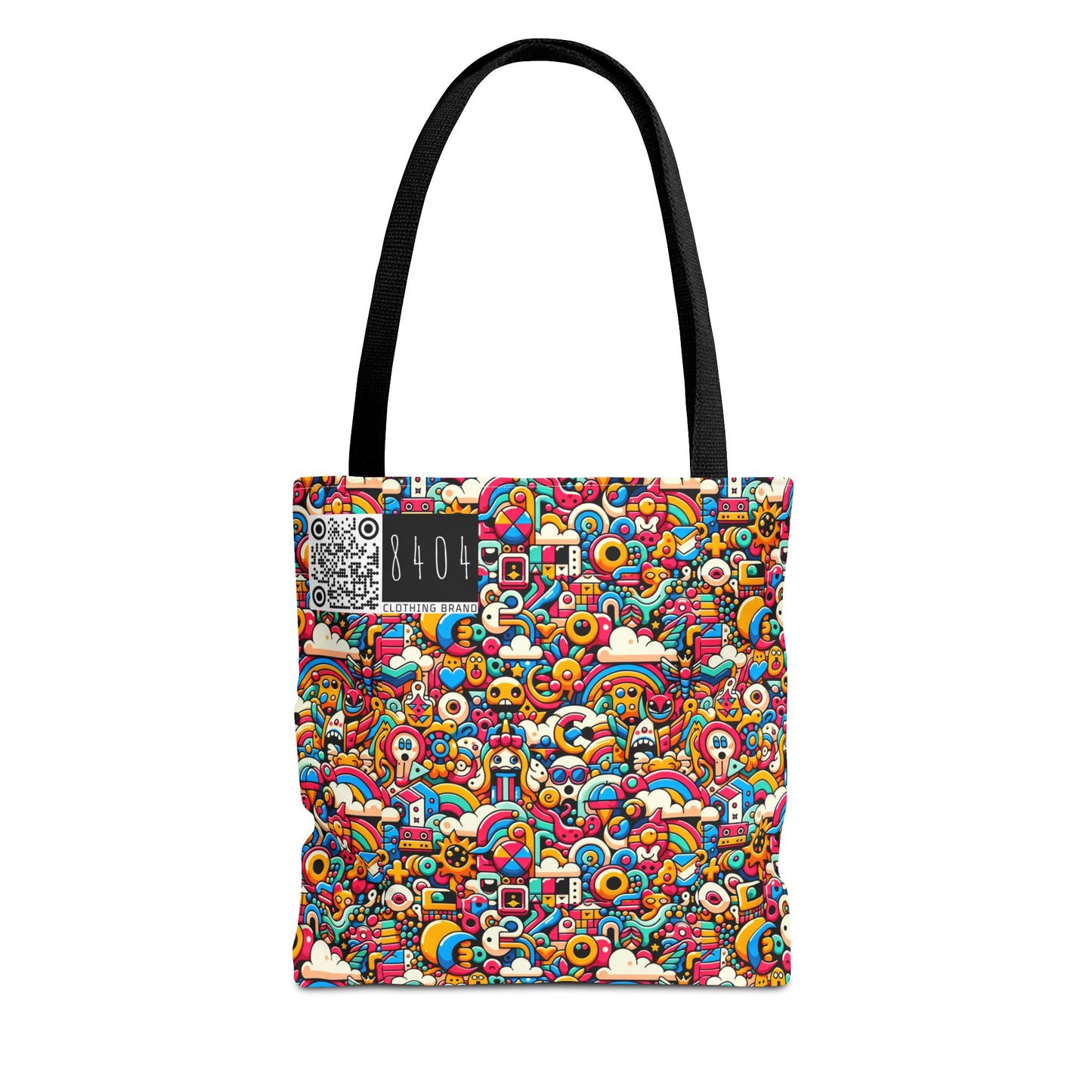 Neon Pop Playful Pop Culture Mashup Tote Bag - 8404 Design-62
