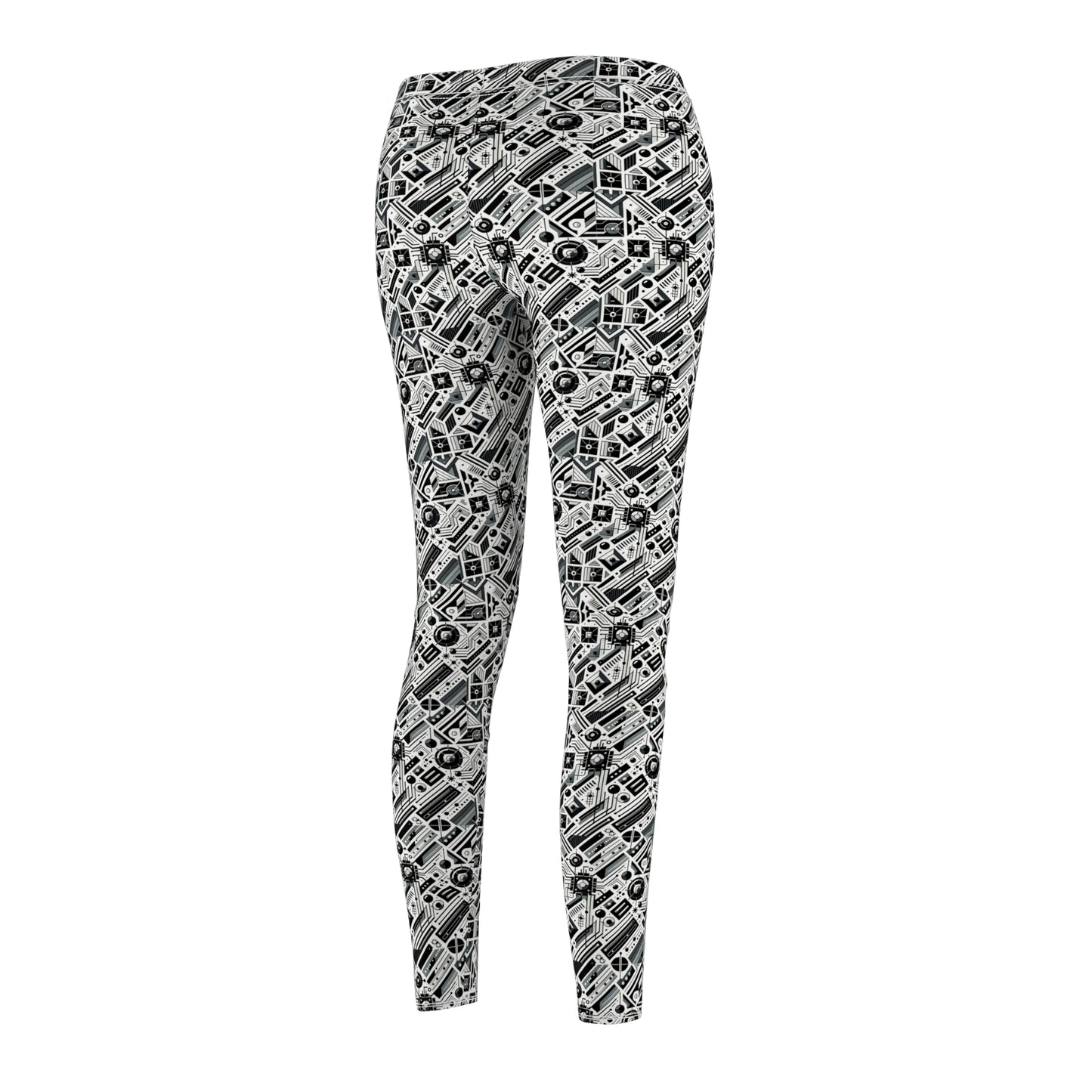 Digital Minimalism Minimalist Tech Women's Cut & Sew Casual Leggings - 8404 Design-62