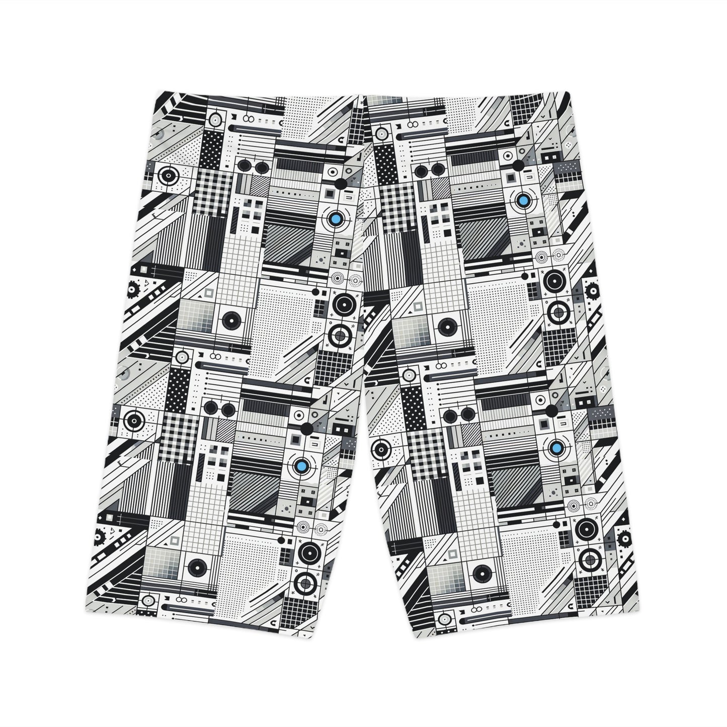 Digital Minimalism Minimalist Tech Women's Bike Shorts - 8404 Design-52