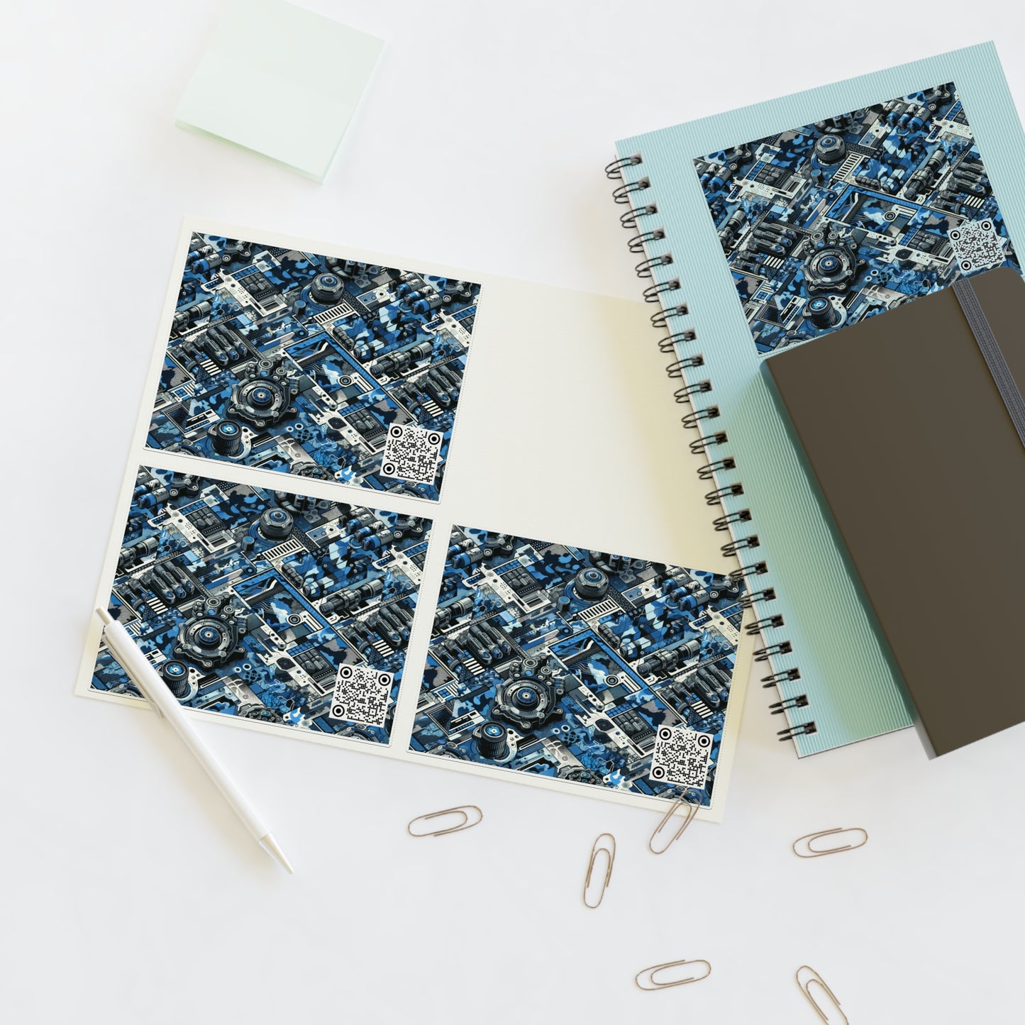 Tech Urban Camo Tech-Forward Streetwear With a Futuristic Military Edge Sticker Sheets - 8404 Design-60