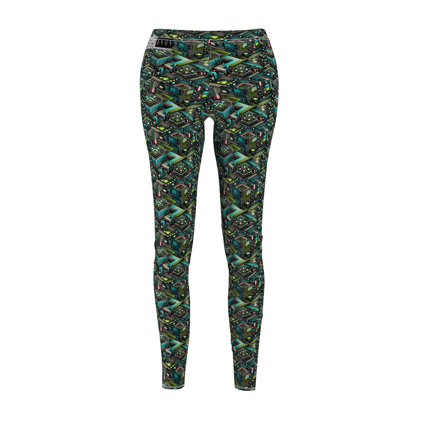 Women's Cut & Sew Casual Leggings Future Tech - 8404 Design-01