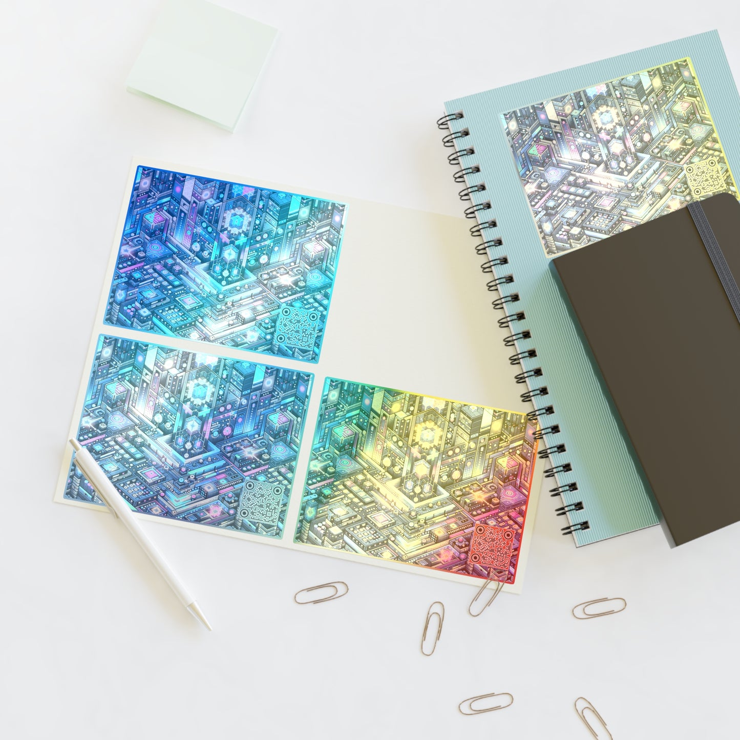 Digital Renaissance Tech-Forward Maximalism Sticker Sheets - 8404 Design-50