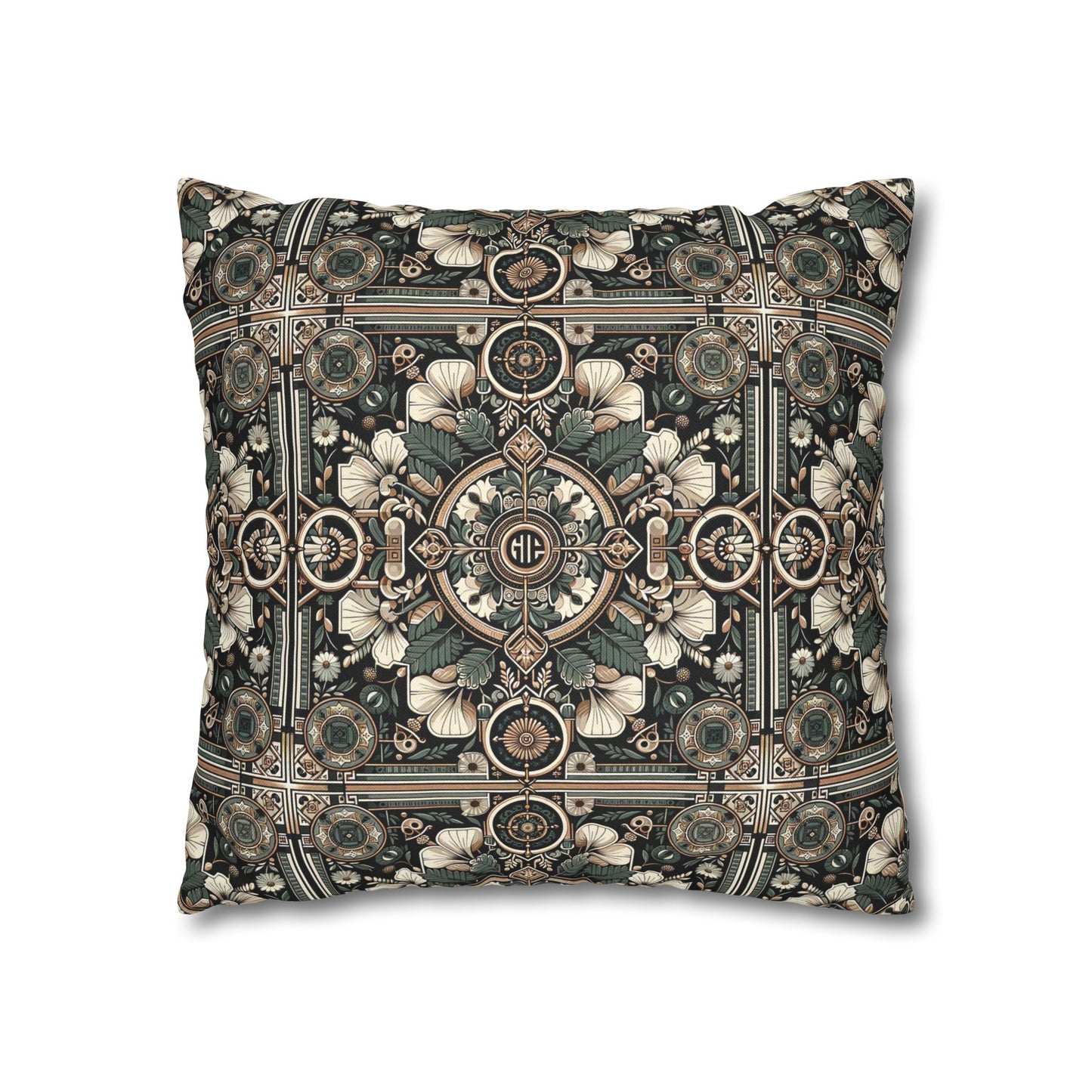 Cyber Garden Party Tech Garden Extravaganza Spun Polyester Square Pillowcase - 8404 Design-66