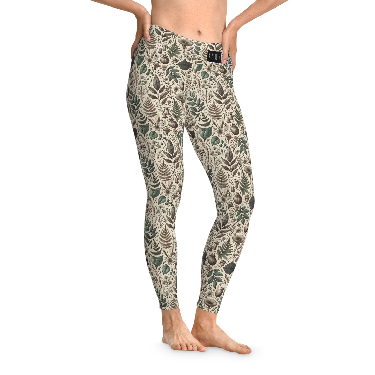 Sustainable Streetwear Modern Eco-Conscious Stretch Leggings - 8404 Design-57