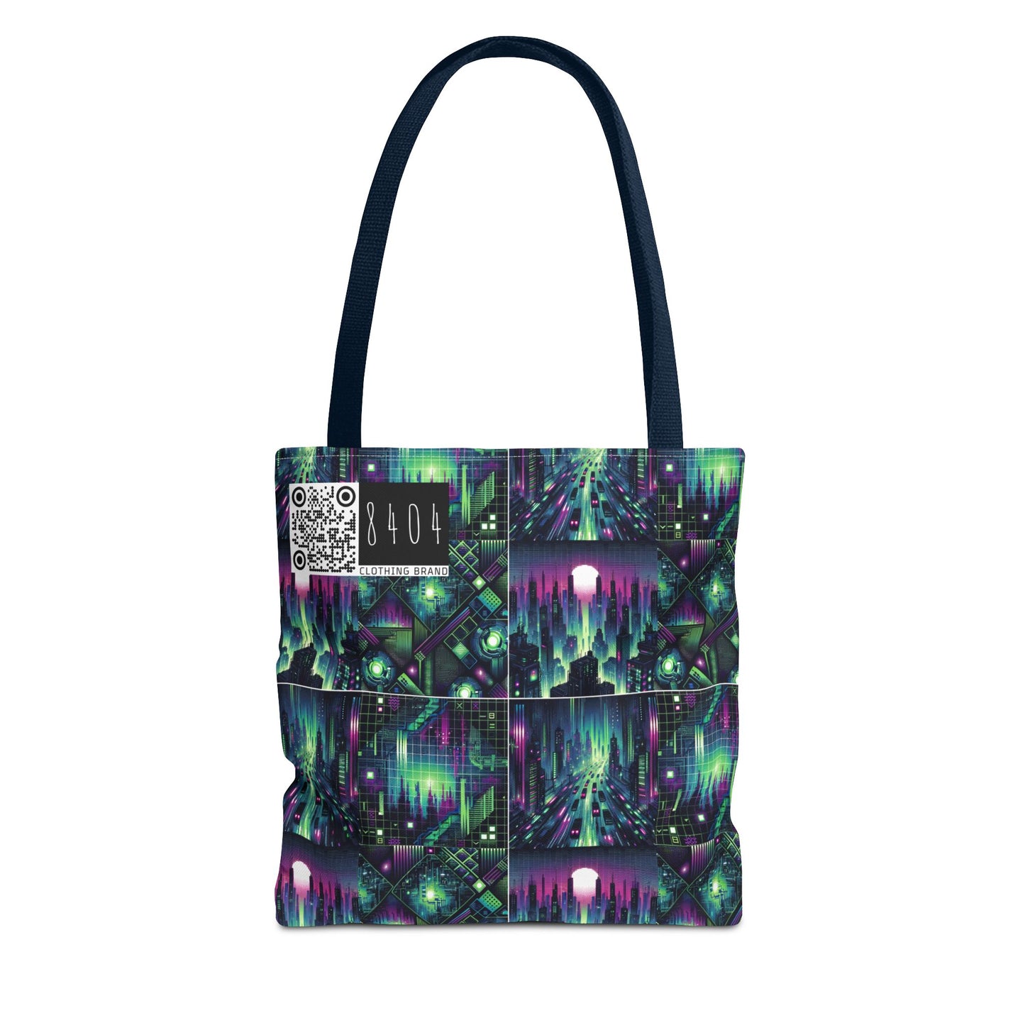 Tech Noir Aesthetics Tech-Forward Urban Dystopia Tote Bag - 8404 Design-54
