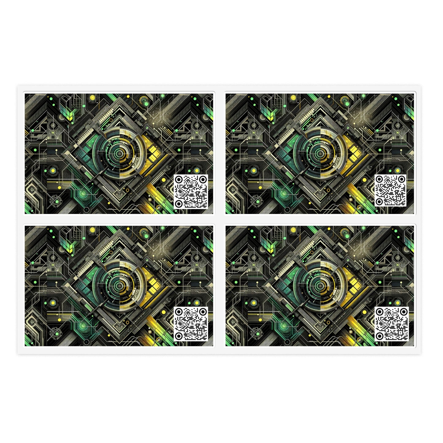 Tech Noir Graphics Tech-Inspired Streetwear Sticker Sheets - 8404 Design-57