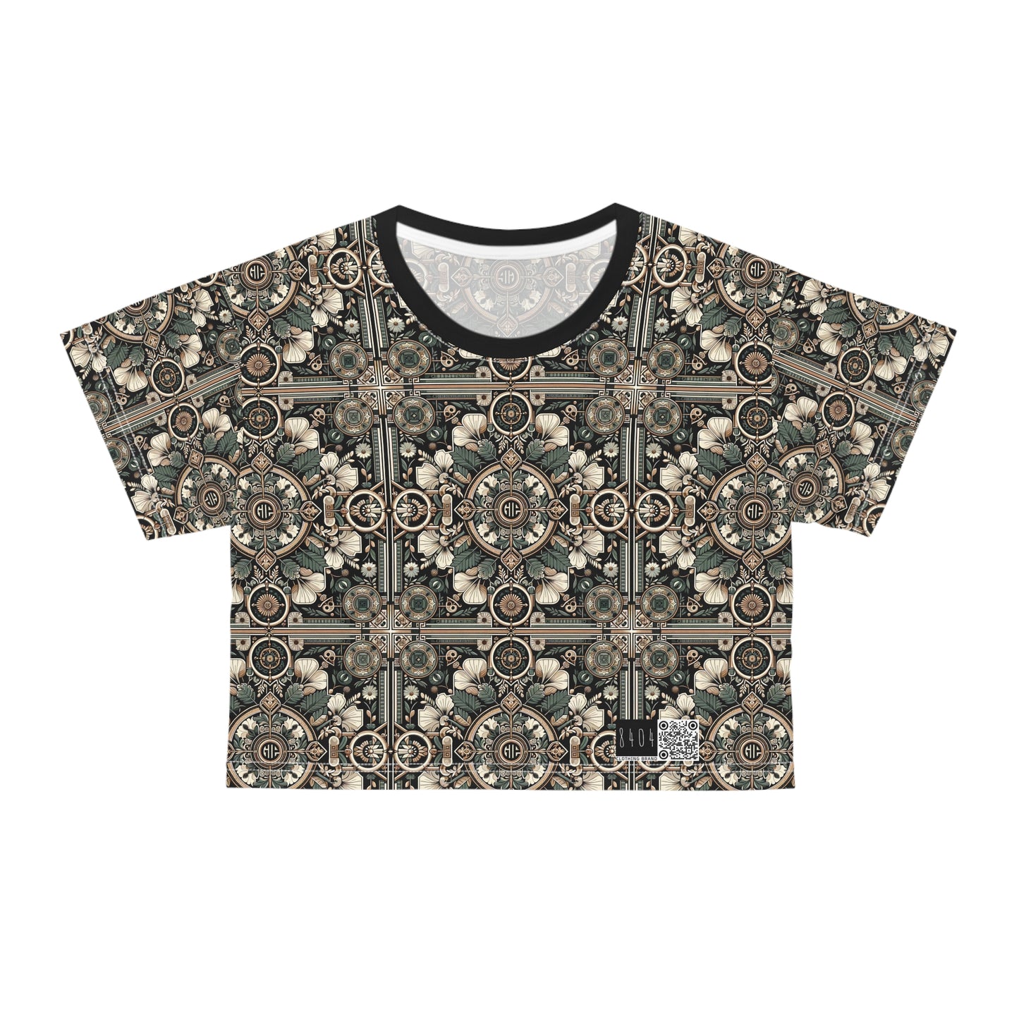 Cyber Garden Party Tech Garden Extravaganza Crop Tee - 8404 Design-66