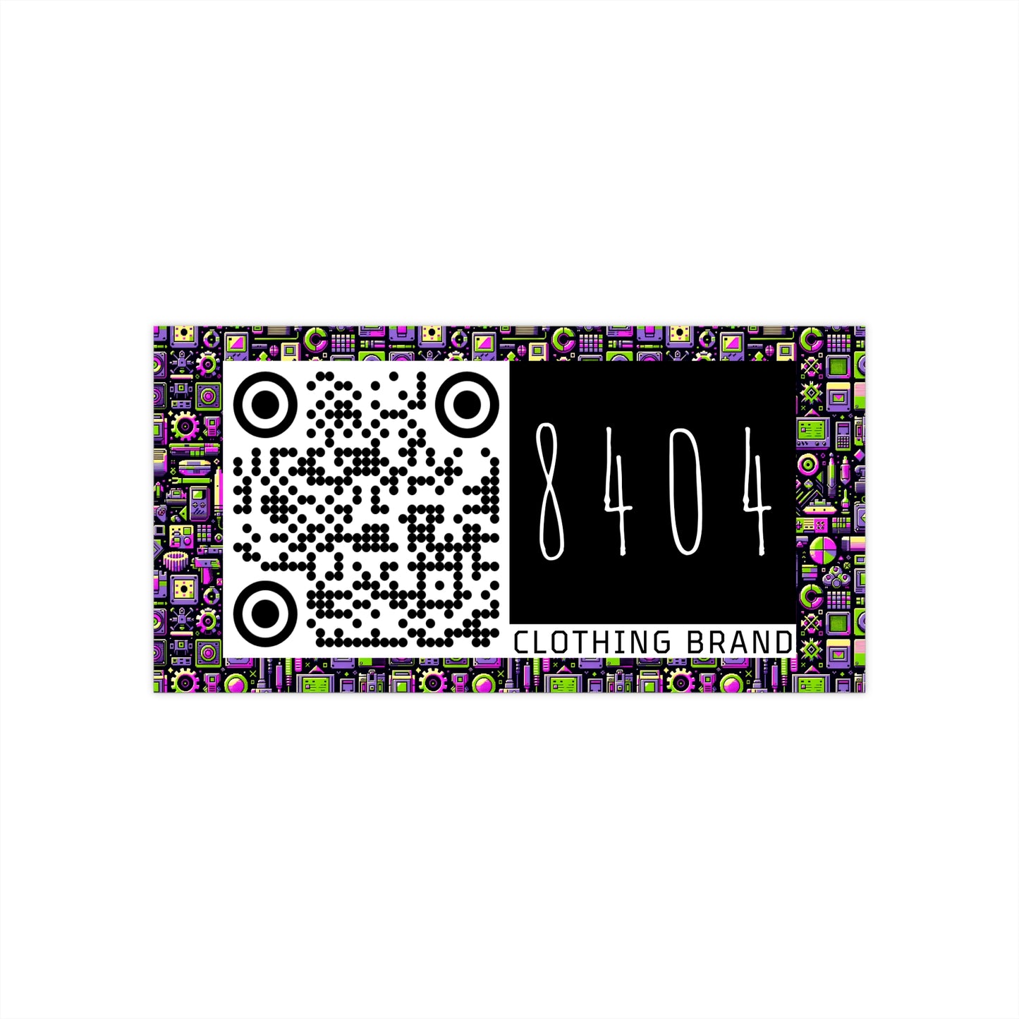Digital Nostalgia Remix Modern Vintage Fusion Bumper Sticker - 8404 Design-67