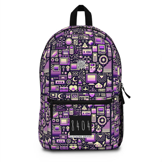 Digital Nostalgia Remix Modern Vintage Fusion Backpack - 8404 Design-54