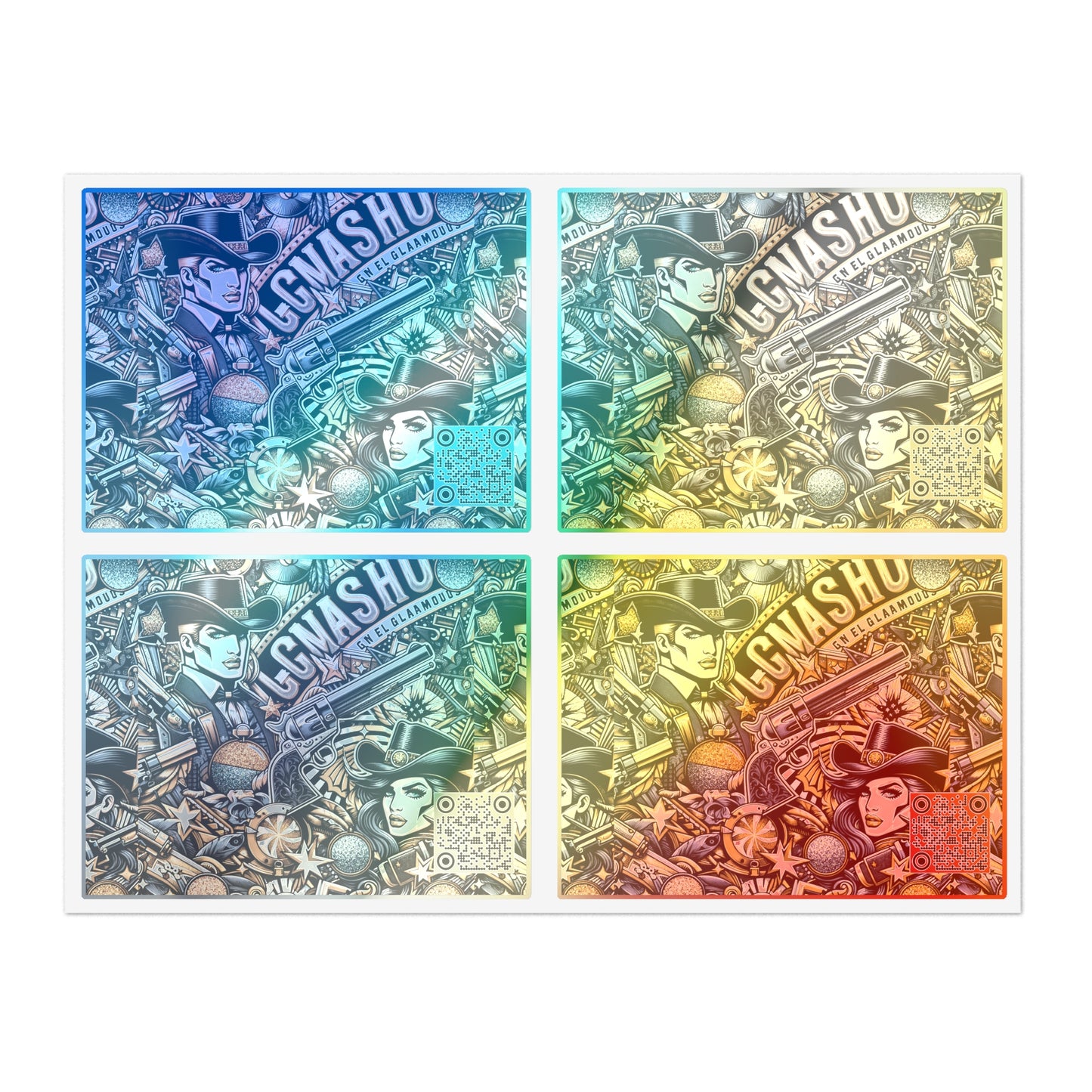Cowboy Chic Revival Bold Western Glam Sticker Sheets - 8404 Design-46