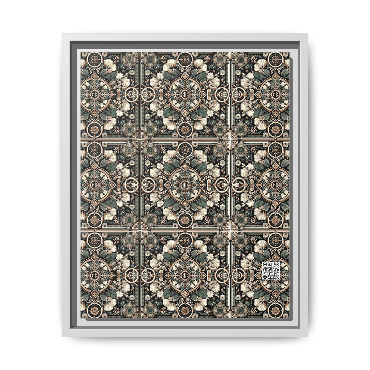 Cyber Garden Party Tech Garden Extravaganza Matte Canvas, Framed (multi-Color) - 8404 Design-66 A