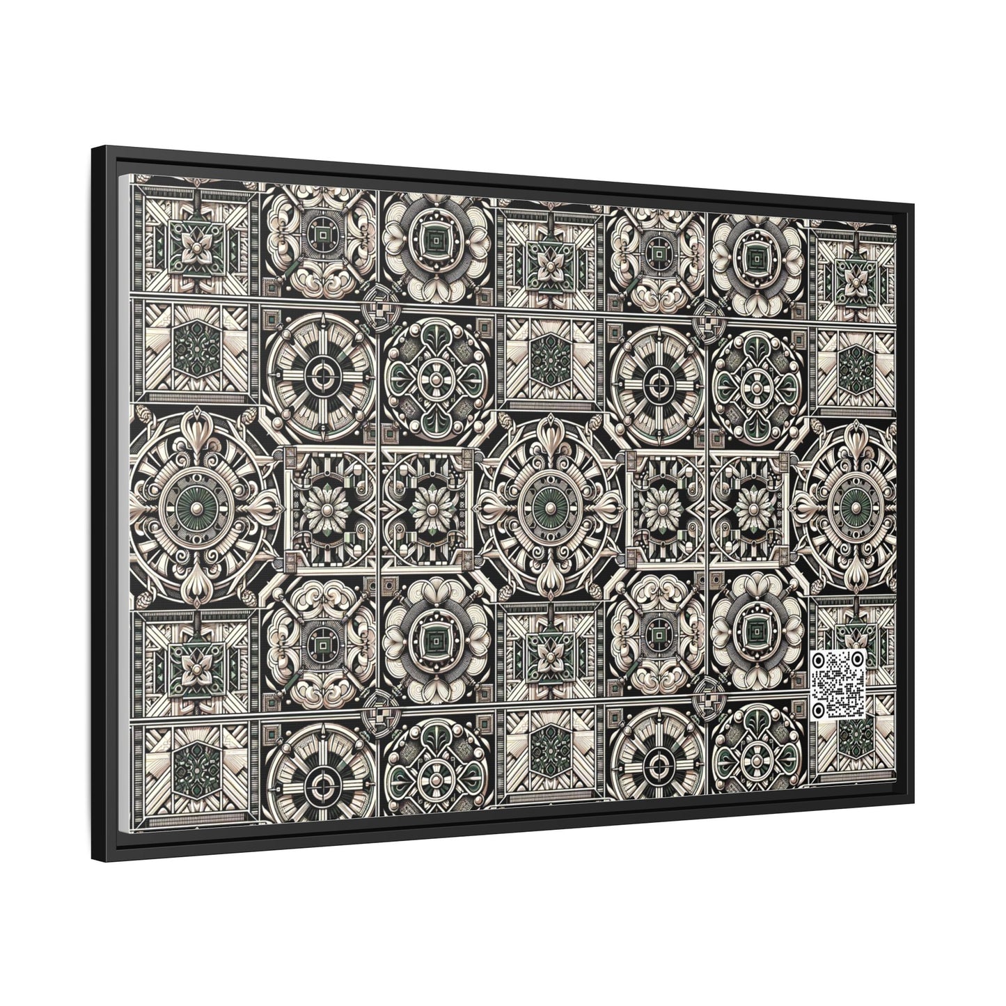 Cyber Garden Party Tech Garden Extravaganza Matte Canvas, Framed (multi-Color) - 8404 Design-45 A