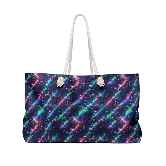 Iridescent Tech Fusion Tech-Forward Streetwear Weekender Bag - 8404 Design-51