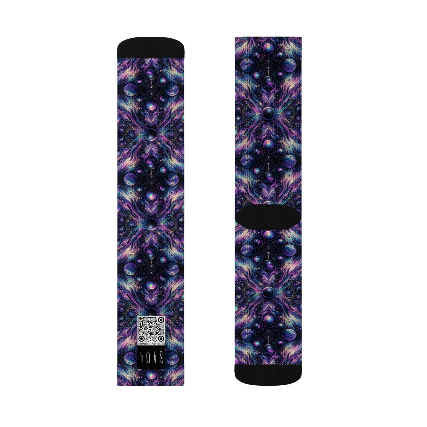Galactic Hues Tech-Forward Cosmic Fusion Sublimation Socks - 8404 Design-41