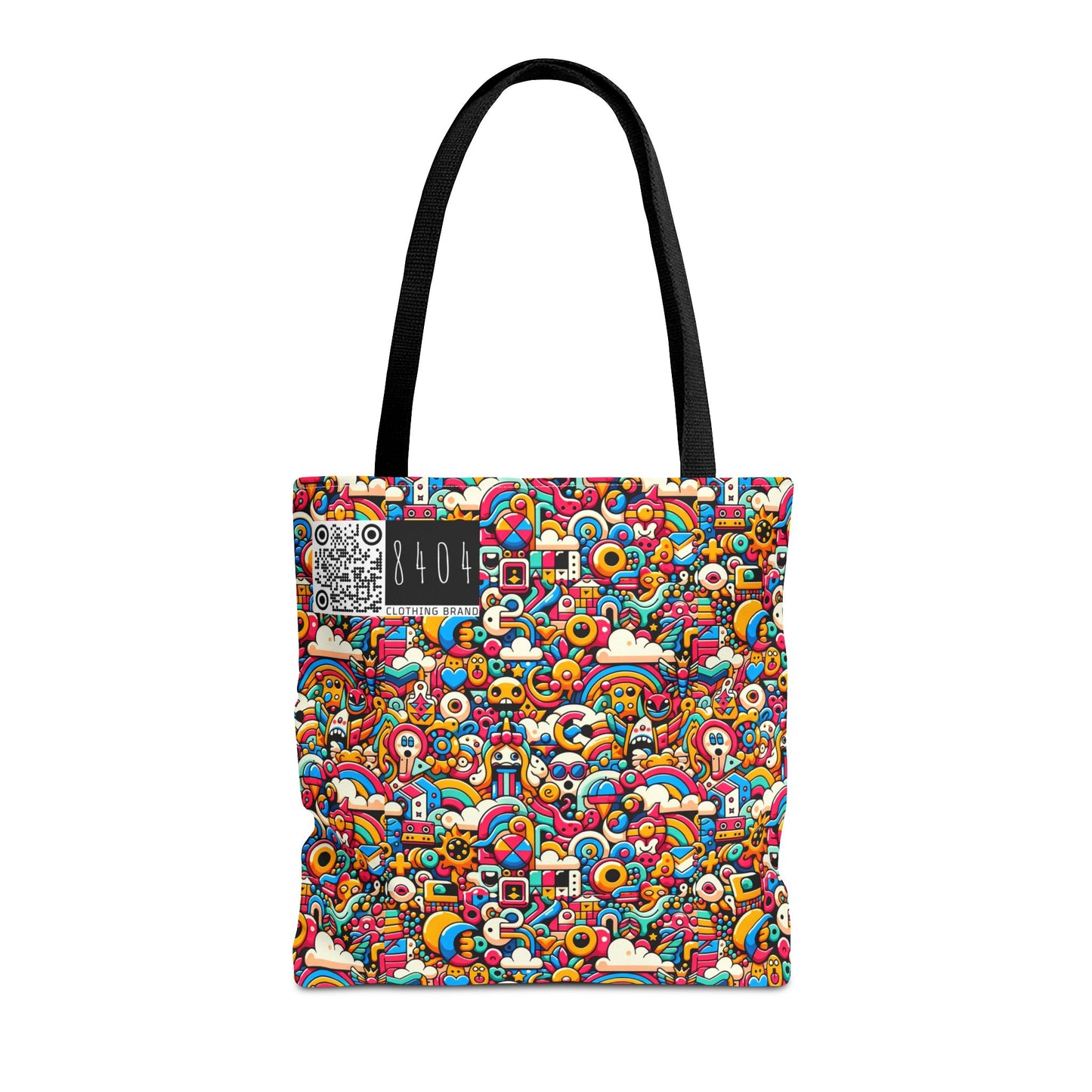 Neon Pop Playful Pop Culture Mashup Tote Bag - 8404 Design-62