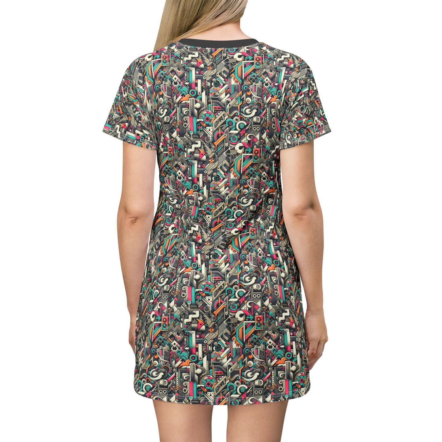 Digital Street Art Urban Street Style T-shirt Dress - 8404 Design-74