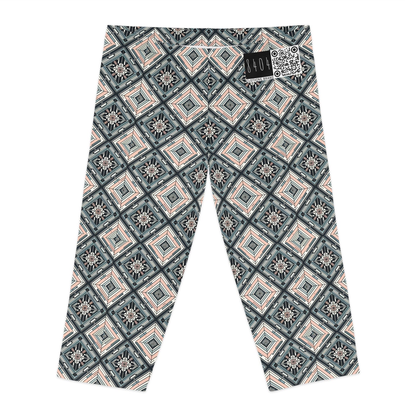 Tech Minimalism Minimalist Tech Women's Capri Leggings - 8404 Design-60