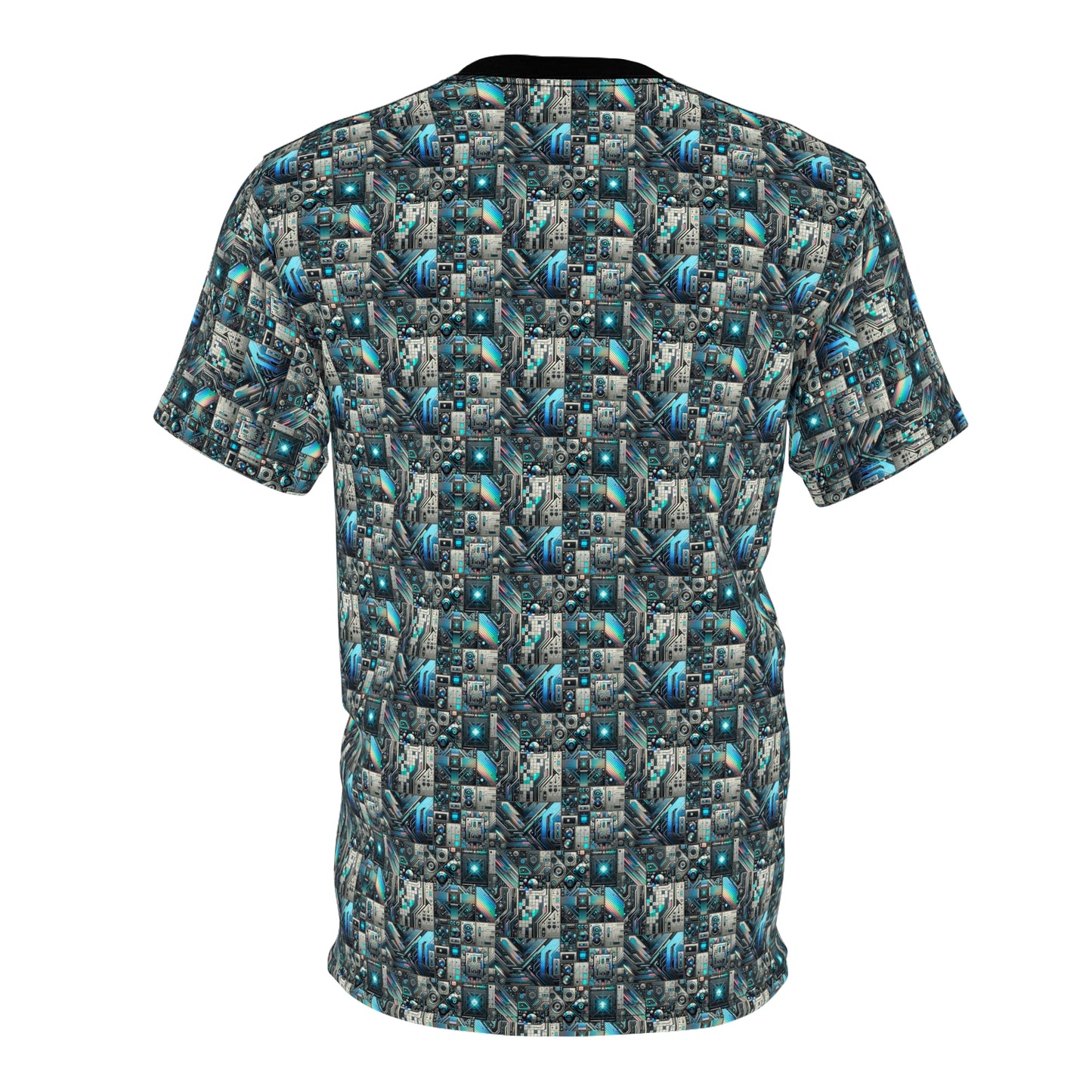 Tech-Infused Futurism Sleek Tech Edge Unisex Cut & Sew Tee - 8404 Design-48