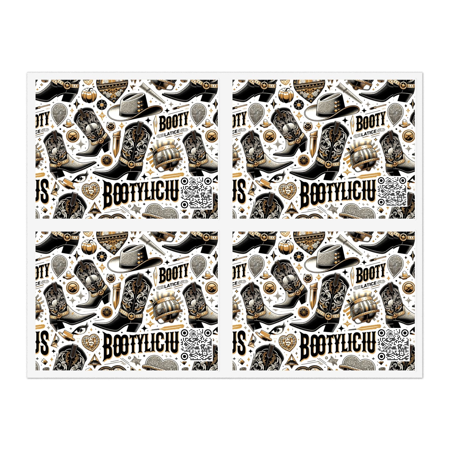 Cowboy Chic Revival Bold Western Glam Sticker Sheets - 8404 Design-60