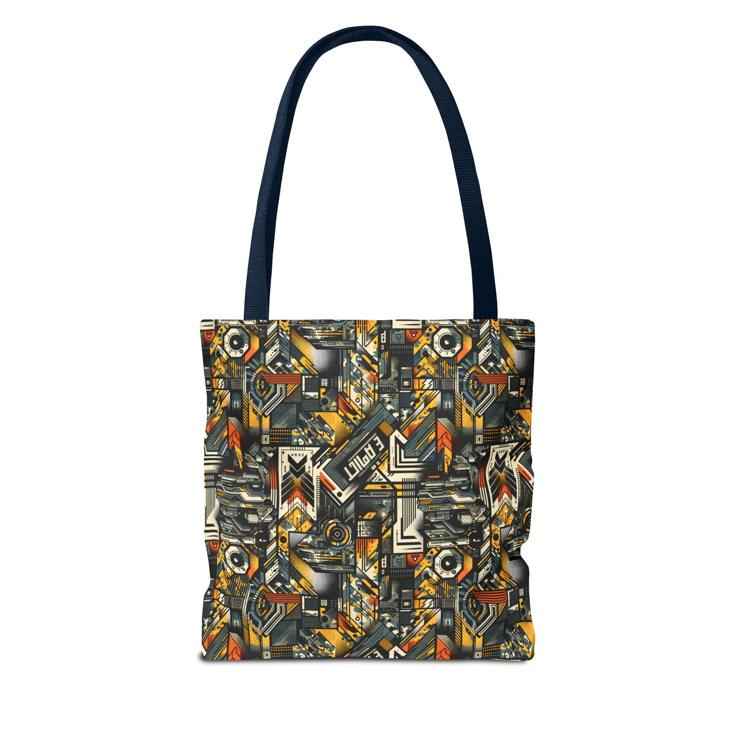 Digital Punk Futuristic Grunge Tote Bag - 8404 Design-49
