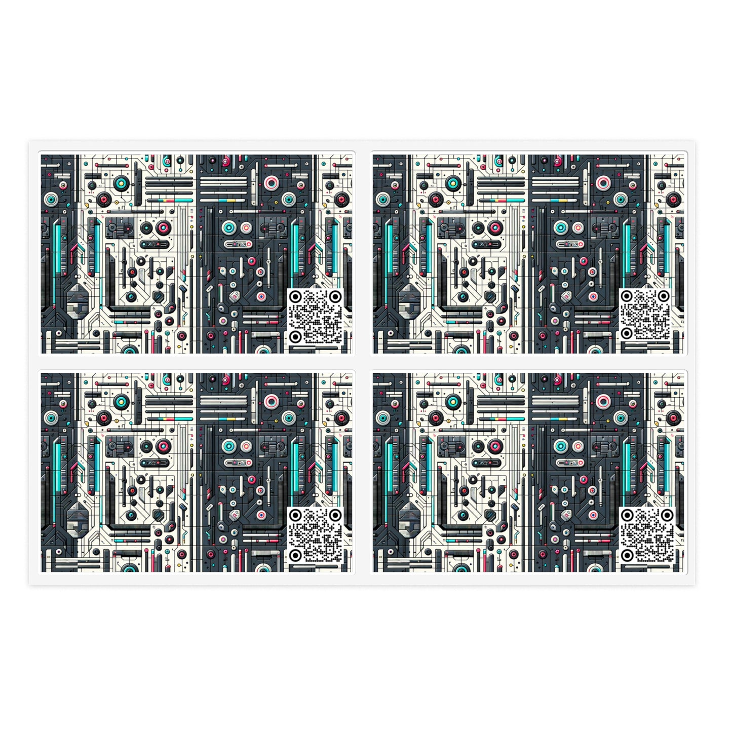 Tech Utility Gear Tech-Forward Minimalism Sticker Sheets - 8404 Design-49