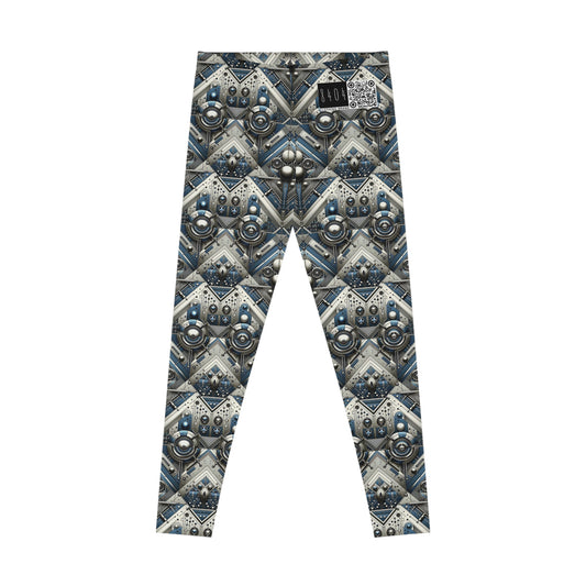 Tech Utility Fusion Tech-Forward Utility With a Futuristic Edge Stretch Leggings - 8404 Design-63