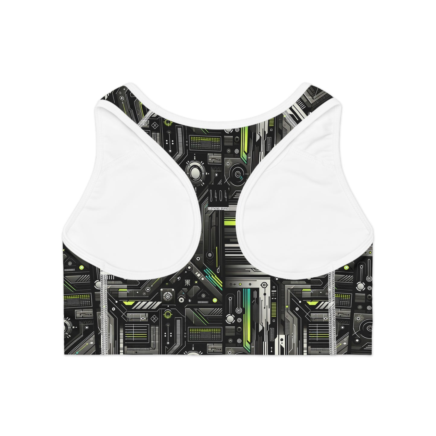 Tech Noir Tech-Forward Minimalism Sports Bra - 8404 Design-60