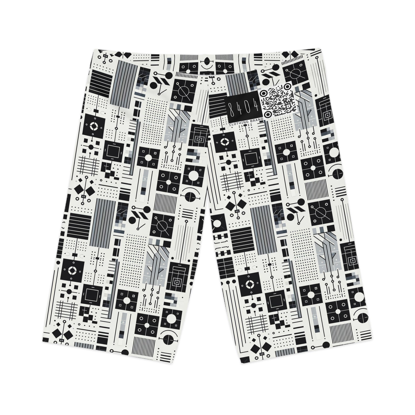 Digital Minimalism Minimalist Tech Women's Bike Shorts - 8404 Design-54