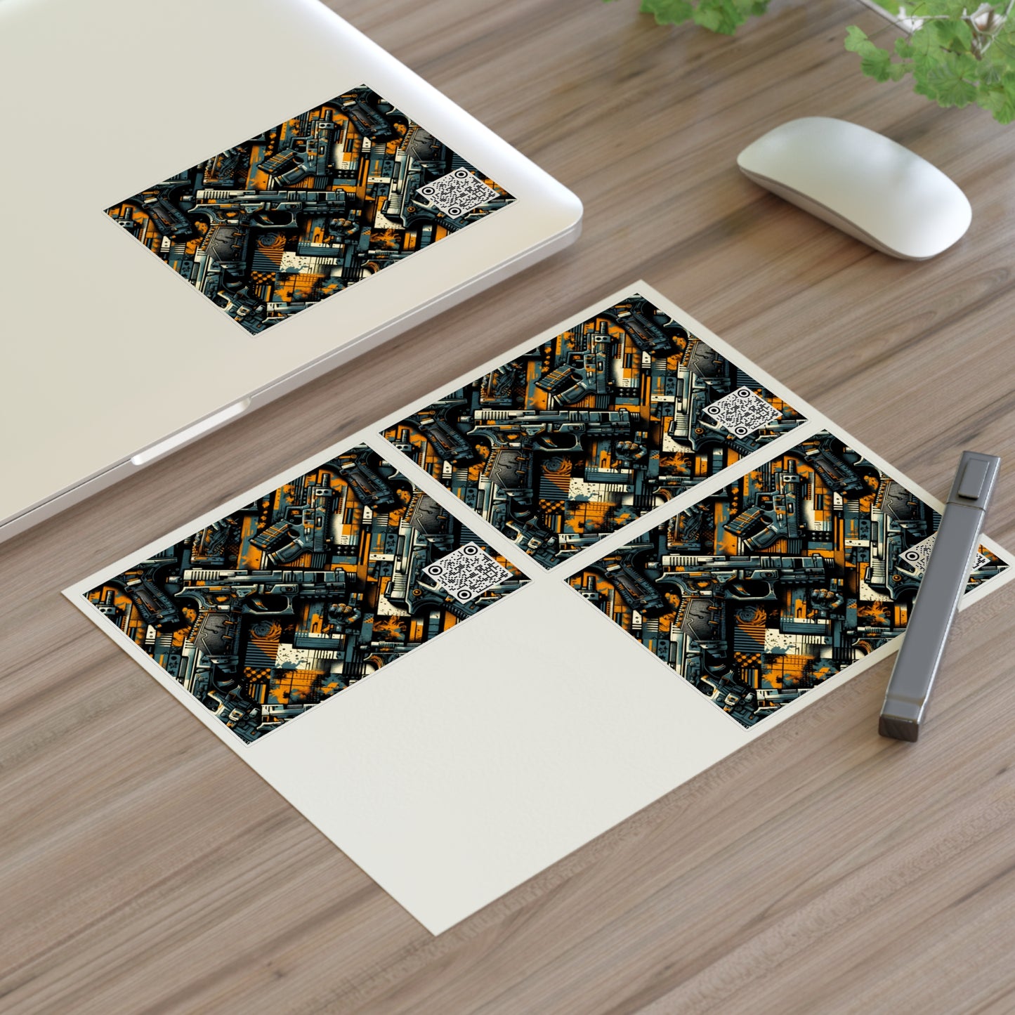 Digital Punk Futuristic Grunge Sticker Sheets - 8404 Design-47