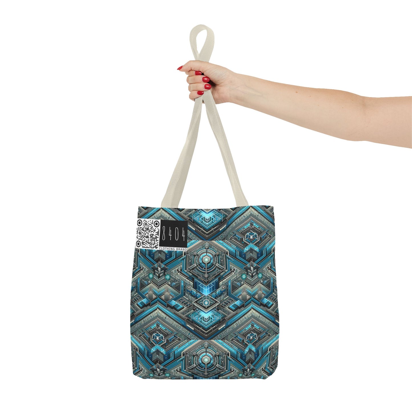 Tech-Infused Futurism Sleek Tech Edge Tote Bag - 8404 Design-49