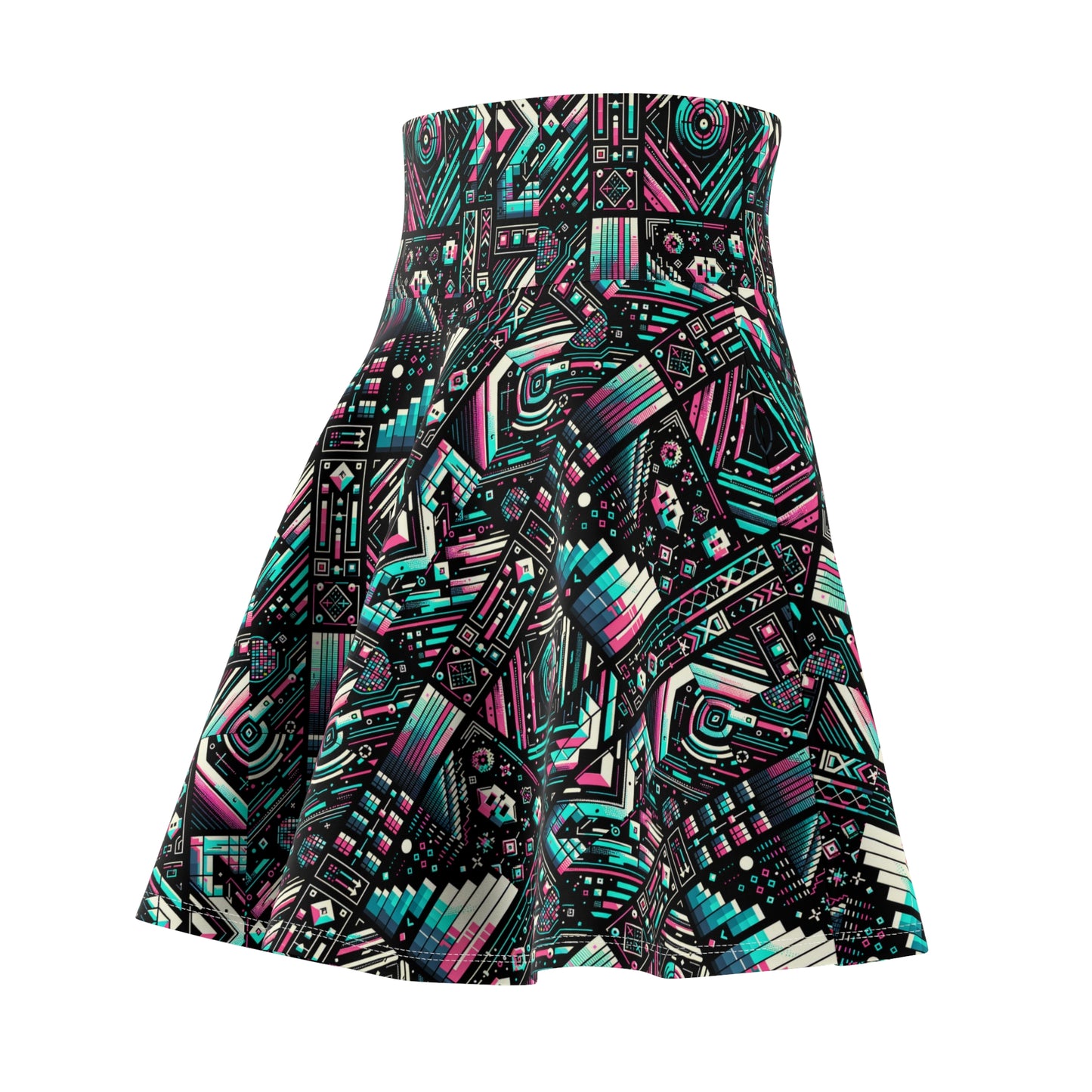 Digital Artistry Digital-native Streetwear Women's Skater Skirt - 8404 Design-60
