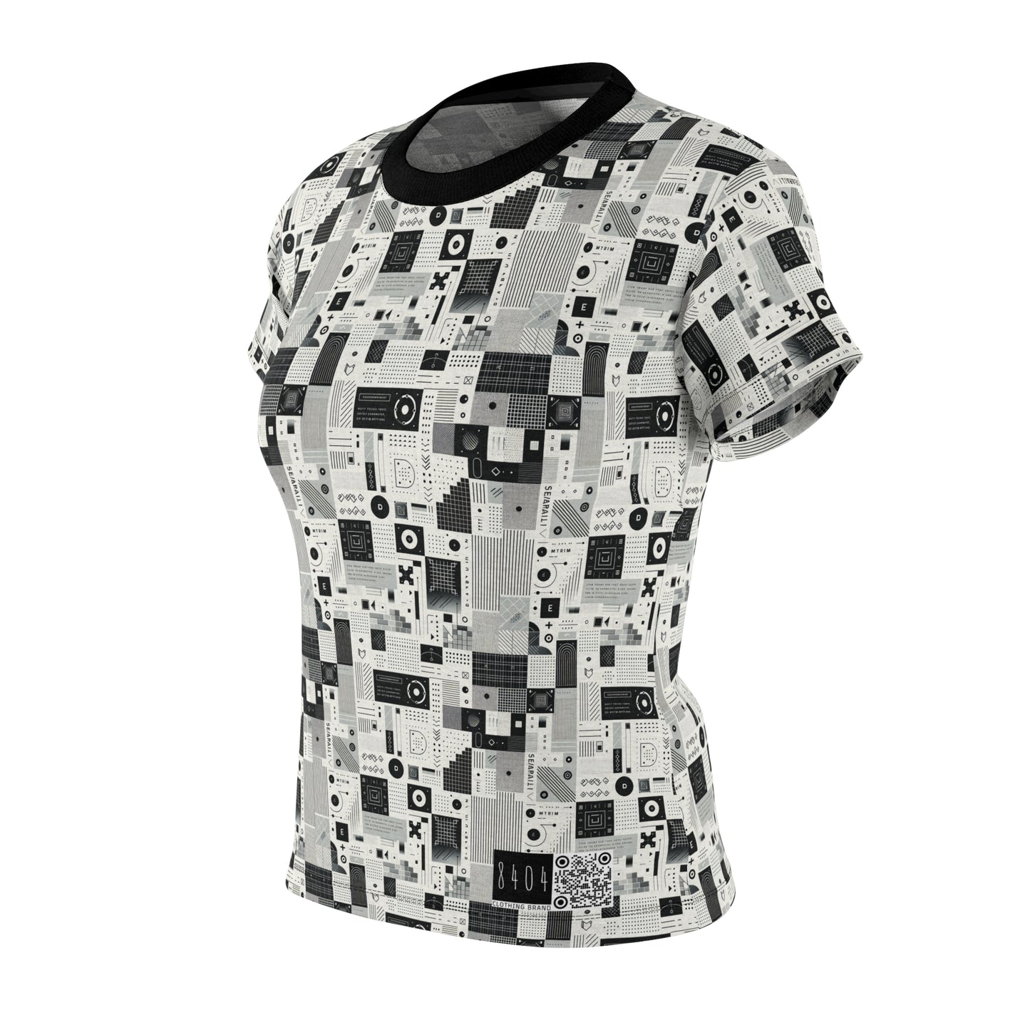 Digital Minimalism Minimalist Tech Women's Cut & Sew Tee - 8404 Design-50