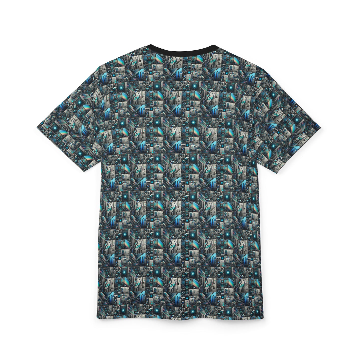 Tech-Infused Futurism Sleek Tech Edge Unisex Cut & Sew Tee - 8404 Design-48