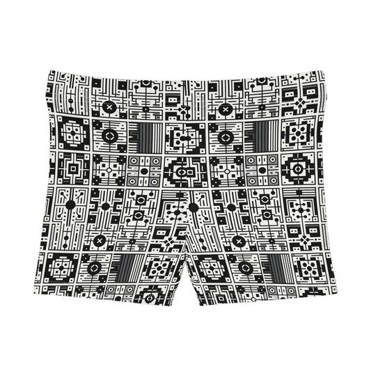 Digital Minimalism Minimalist Tech Women's Shorts - 8404 Design-55