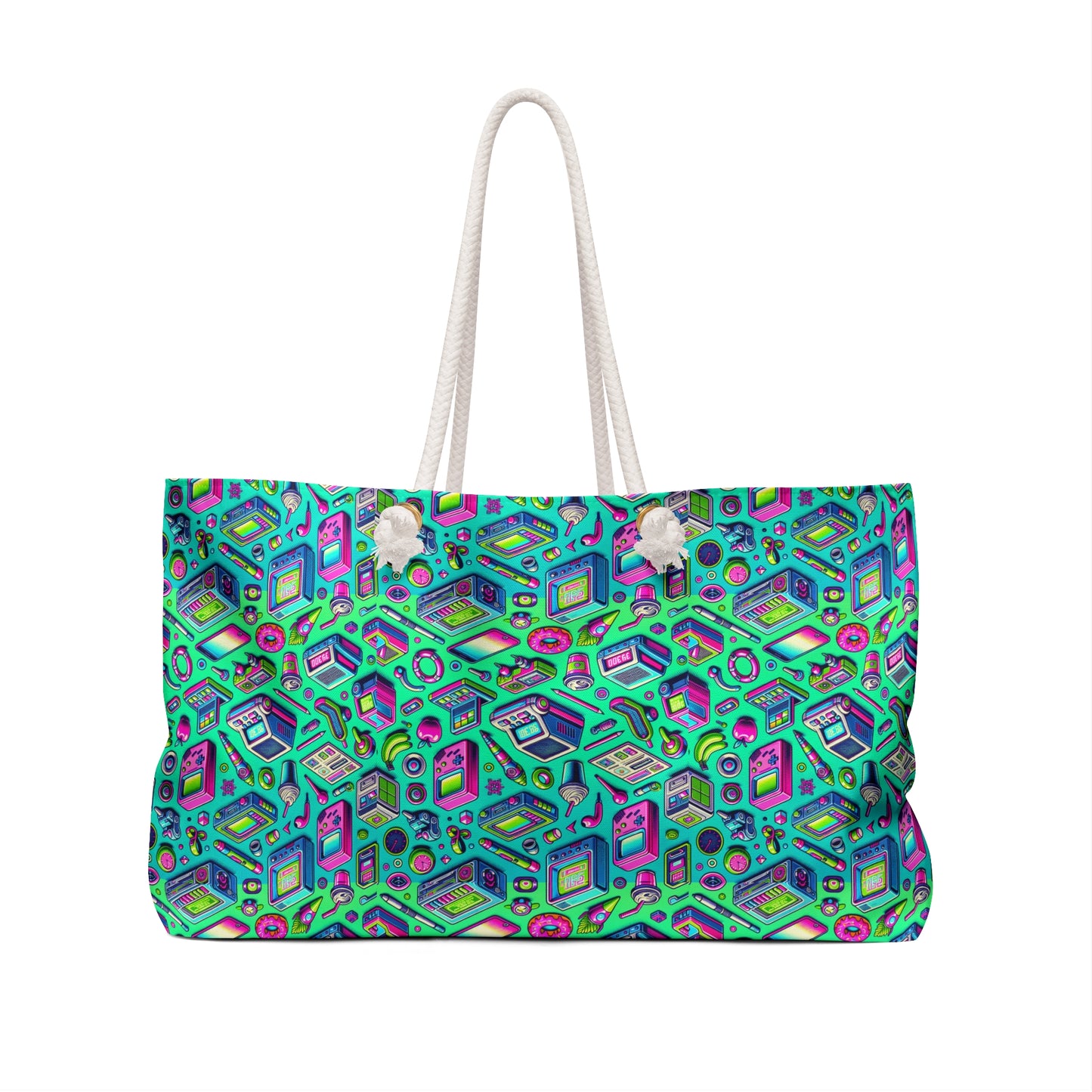 Y2k Revival Nostalgic Futurism Weekender Bag - 8404 Design-48