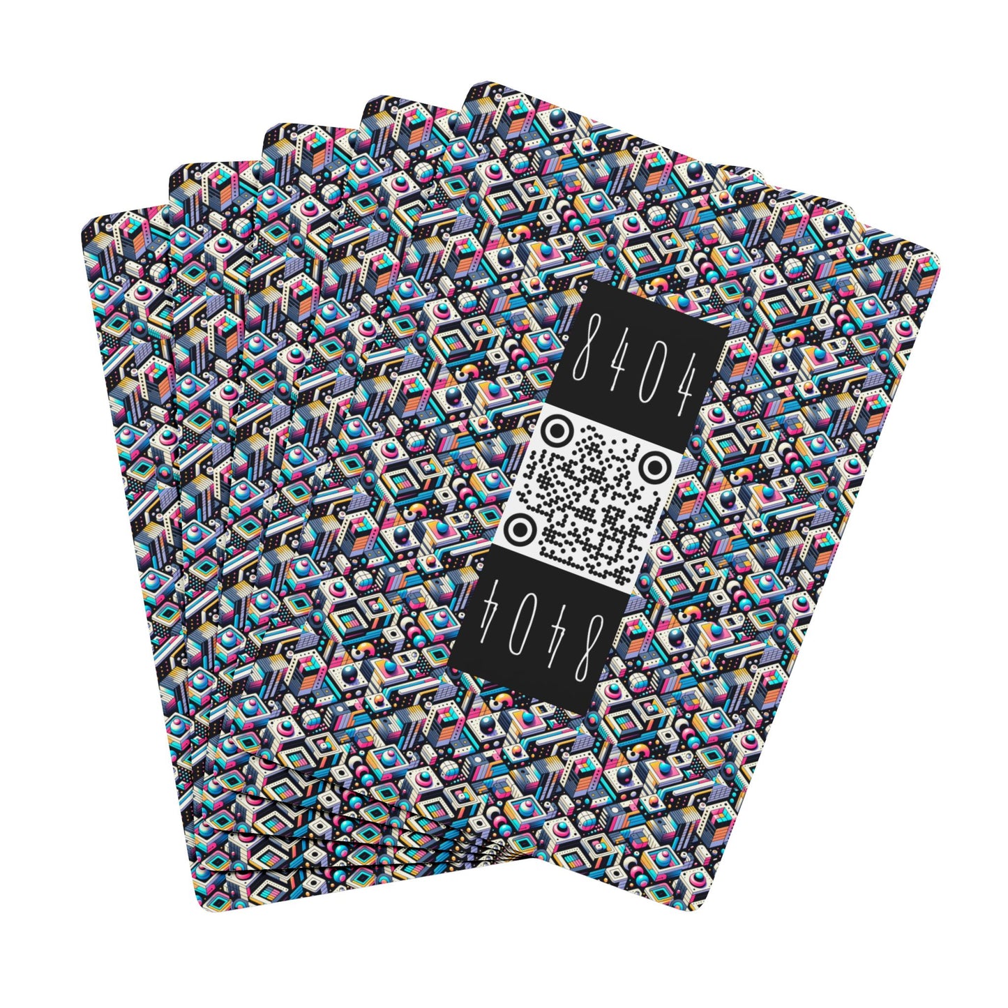 Digital Art Movement Contemporary Digital Poker Playing Cards - 8404 Design-68 S