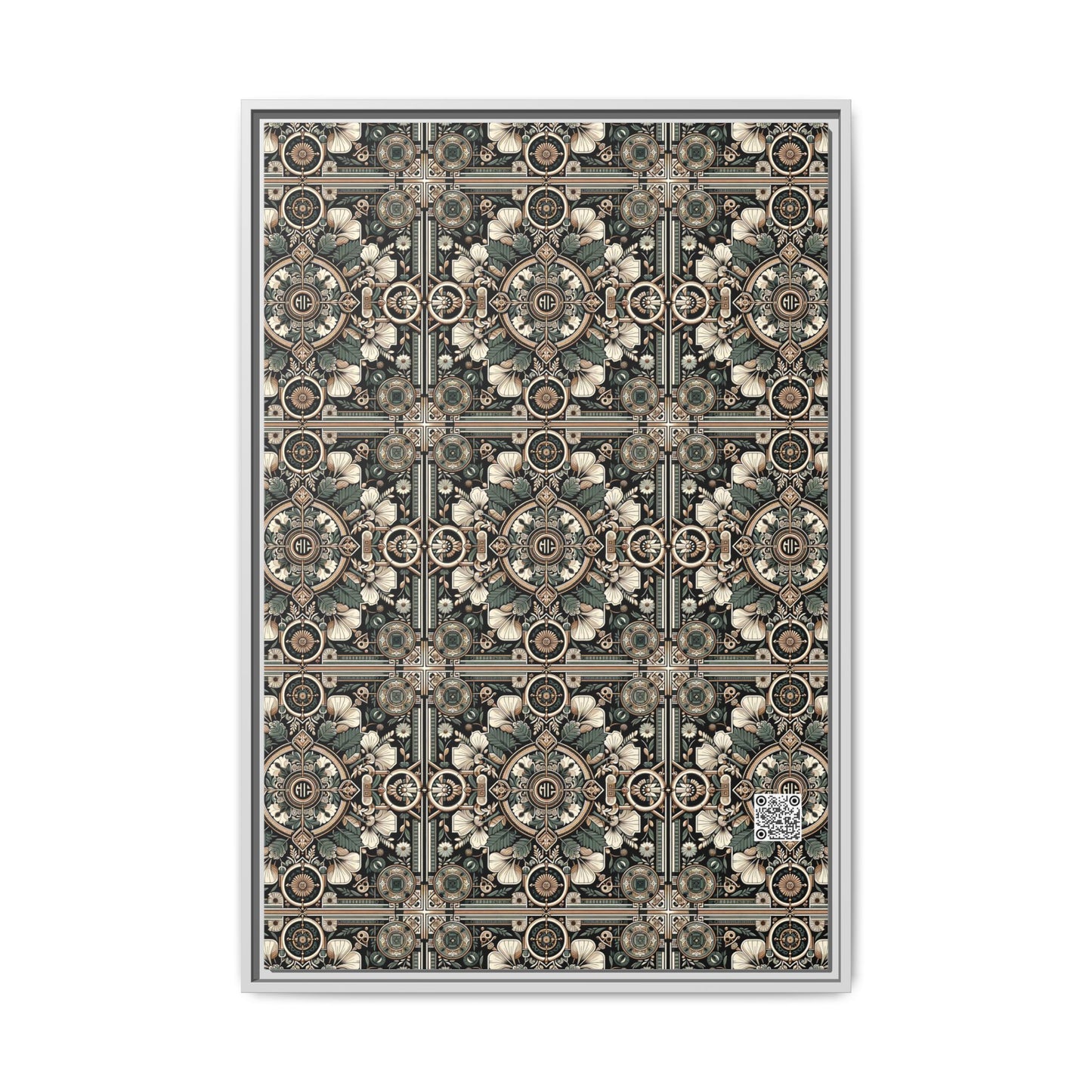 Cyber Garden Party Tech Garden Extravaganza Matte Canvas, Framed (multi-Color) - 8404 Design-66 A