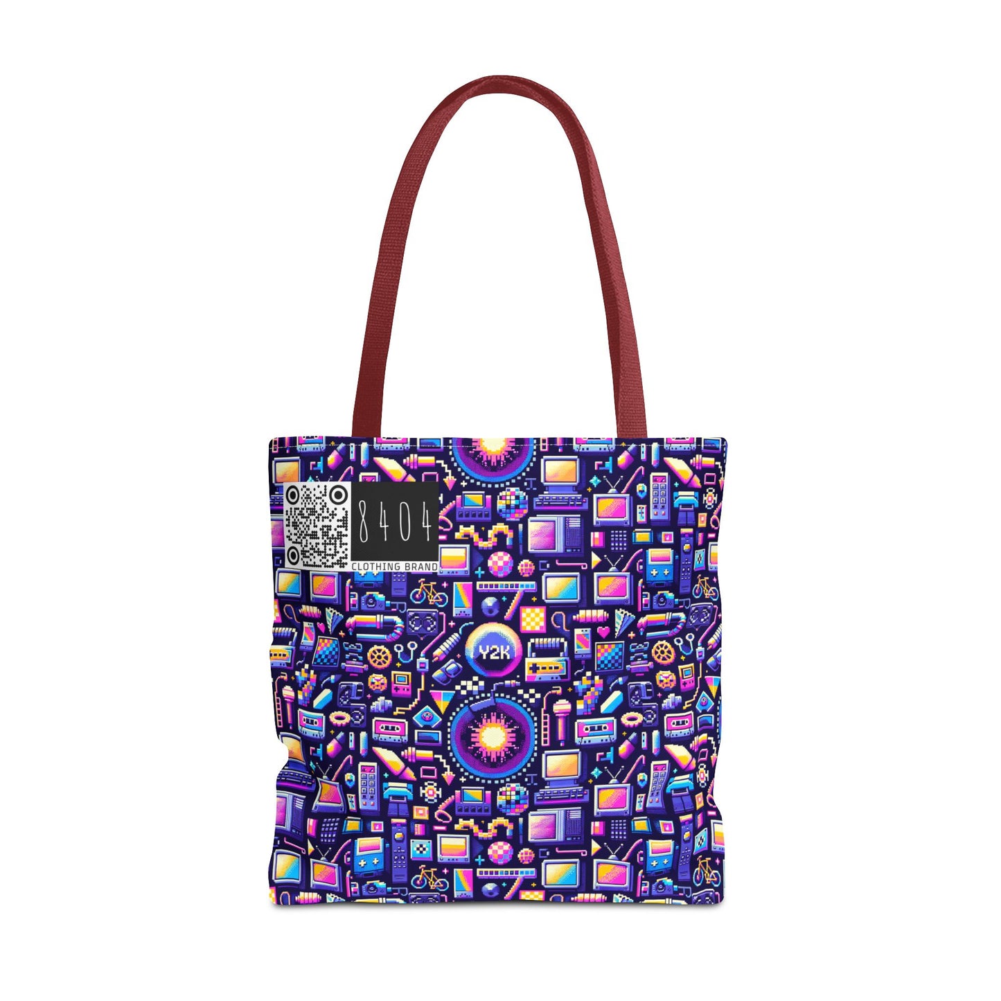Digital Nostalgia Modern Retro Fusion Tote Bag - 8404 Design-64