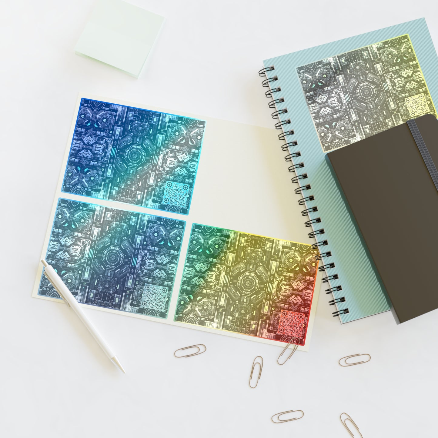 Tech Noir Tech-Forward Minimalism Sticker Sheets - 8404 Design-52