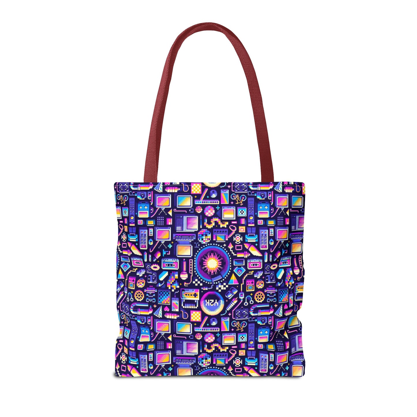 Digital Nostalgia Modern Retro Fusion Tote Bag - 8404 Design-64