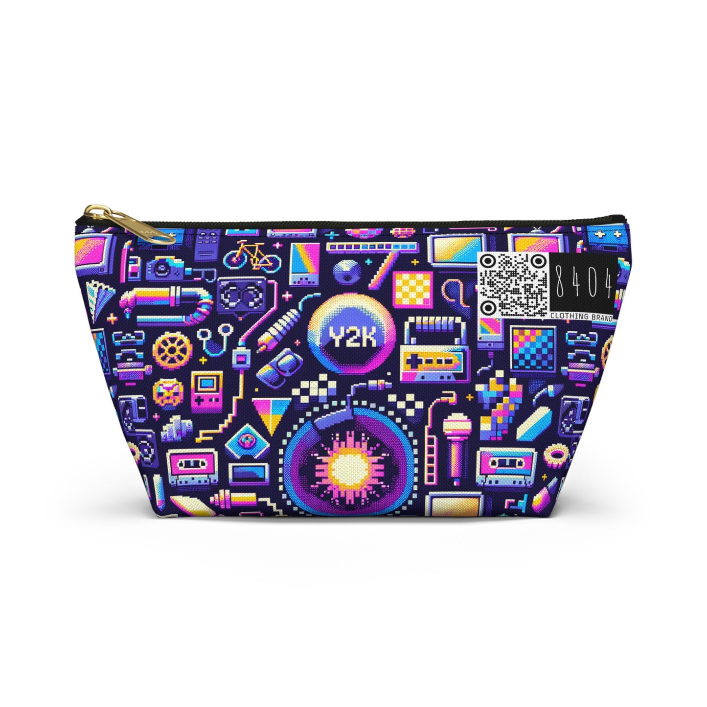 Digital Nostalgia Modern Retro Fusion Accessory Pouch W T-Bottom - 8404 Design-64